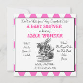 Quadratische Harlekin-Alice-Einladung Einladung (Rückseite)