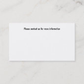 Quadratische Heuballennahaufnahme Visitenkarte (Rückseite)