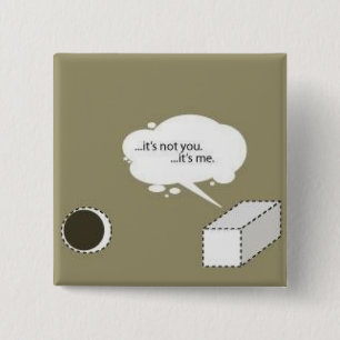 quadratische Klammer; rundes Loch Button