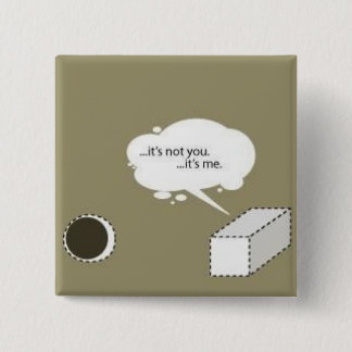 quadratische Klammer; rundes Loch Button