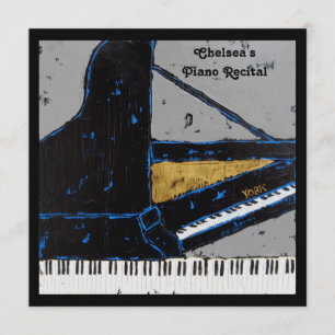 Quadratische Klaviererwägungsgrundeneinladung Einladung