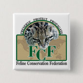 Quadratische Knöpfe Button (Vorderseite)