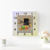quadratische Küche der Uhr (Zuhause)