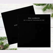 Quadratische Minimalistische Schreibmaschine | Sch