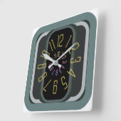 quadratische moderne Retro-Wanduhr Wanduhr (Winkel)
