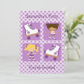 Quadratische Party Einladung des (Stehend Vorderseite)