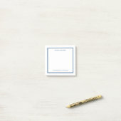 Quadratische professionelle staubblaue Rand-Papete Post-it Klebezettel (Auf Schreibtisch)