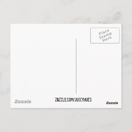 quadratische Retrografik Deko braunes Muster Postkarte (Rückseite)