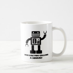 Quadratische Roboter-Tasse Kaffeetasse