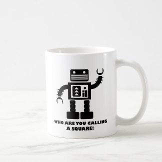 Quadratische Roboter-Tasse Kaffeetasse