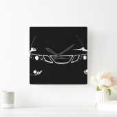 Quadratische Saab-Uhr Wanduhr (Zuhause)