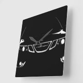 Quadratische Saab-Uhr Wanduhr (Winkel)