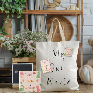 Quadratische Schaltfläche   Süße Dinosaurierwelt Button