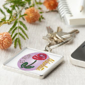 Quadratische Schlüsselkette Schlüsselanhänger (Seite)