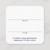 quadratische Seeankerverabredungs-Erinnerung Terminkarte (Rückseite)