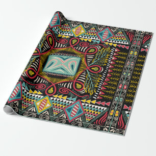 Quadratische Tasche, Schal, Textilien. Abstrakt Geschenkpapier