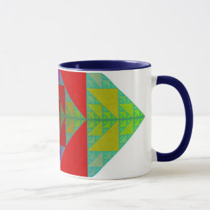 Quadratische Tasse RGB Sierpinski