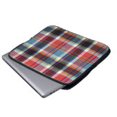 quadratische Textur  Laptopschutzhülle (Vorne Knopf)