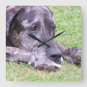 Quadratische Uhr - besonders angefertigt