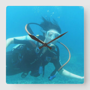 Quadratische Uhr - besonders angefertigt