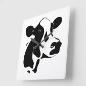 Quadratische Uhr-Kuh Quadratische Wanduhr (Winkel)