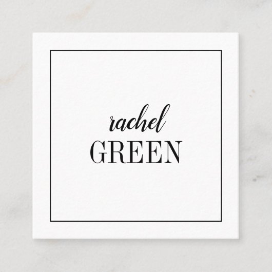 Quadratische unbedeutende Karte (Vorderseite)