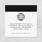 quadratische Verabredungskarte Terminkarte (Rückseite)