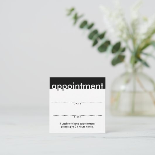 quadratische Verabredungskarte Terminkarte (Stehend Vorderseite)
