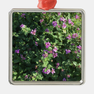 Quadratische Verzierung Silbernes Ornament