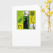 quadratische viel Glück-Karte 2004(2) Karte (Gelbe Blume)