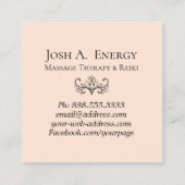 *~* QUADRATISCHE VISITENKARTE (Rückseite)