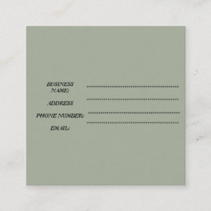 quadratische Visitenkarte