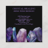 * QUADRATISCHE VISITENKARTE (Rückseite)