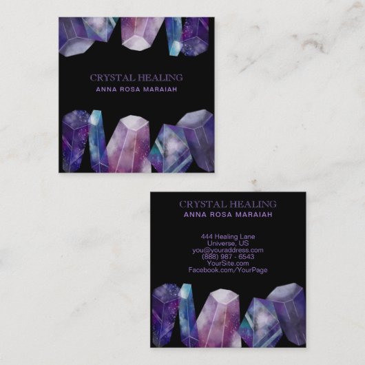 * QUADRATISCHE VISITENKARTE (Vorne/Hinten)