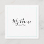 Quadratische Visitenkarte (Vorderseite)