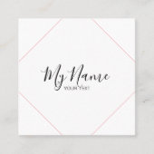 Quadratische Visitenkarte (Vorderseite)