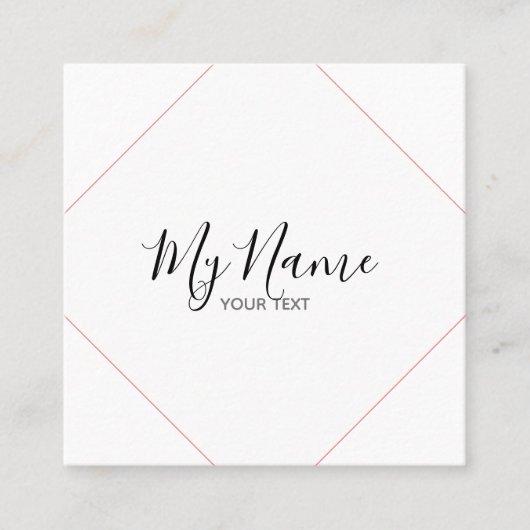 Quadratische Visitenkarte (Vorderseite)