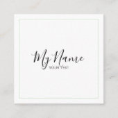 Quadratische Visitenkarte (Vorderseite)