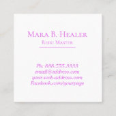 *~* QUADRATISCHE VISITENKARTE (Rückseite)