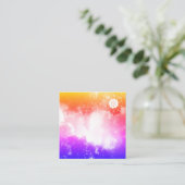 *~* QUADRATISCHE VISITENKARTE (Stehend Vorderseite)