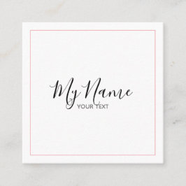 Quadratische Visitenkarte