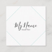 Quadratische Visitenkarte (Vorderseite)