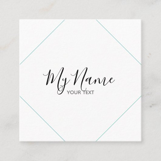 Quadratische Visitenkarte (Vorderseite)