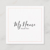 Quadratische Visitenkarte (Vorderseite)