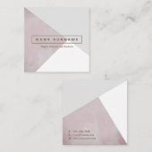 Quadratische Visitenkarte geometrisches (Vorne/Hinten)