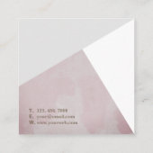 Quadratische Visitenkarte geometrisches (Rückseite)