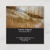 Quadratische Visitenkartefront und -rückseite Visitenkarte (Vorderseite)