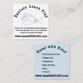 Quadratische Visitenkarten Quadratische Visitenkarte (Vorne/Hinten)