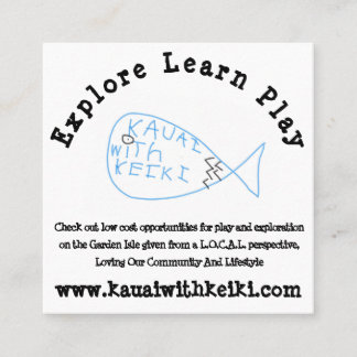 Quadratische Visitenkarten Visitenkarte