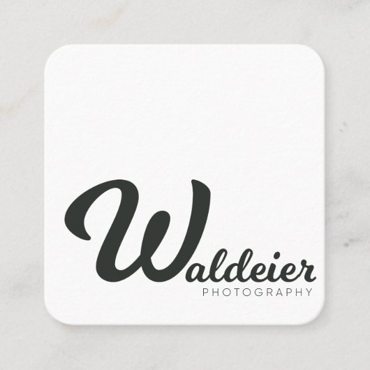 Quadratische Visitenkarten Visitenkarte (Vorderseite)